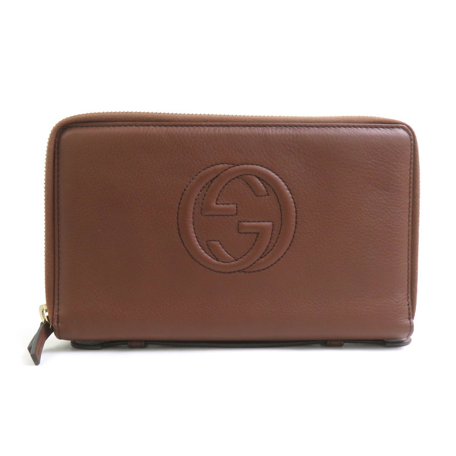 Gucci Long Wallet (Bi-Fold) Leather: Gucci Long Wallet (Bi-Fold) Leather Gucci Long Wallet (Bi-Fold) Leather is a classic, bi-fold design made from high-quality leather, crafted in Italy. Measuring 13cm x 21cm x 3.5cm, this wallet is a