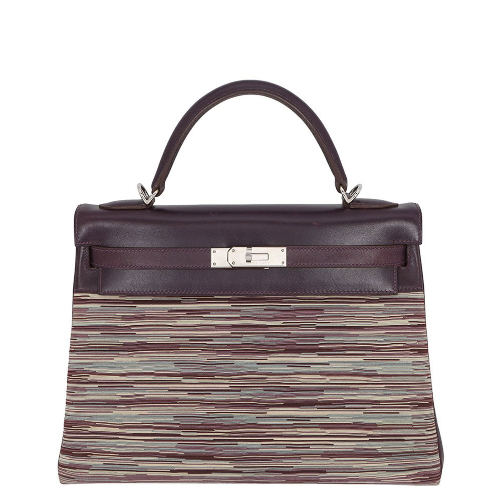 Calf Leather Handbag Box Hermes: Calf Leather Handbag Box Hermes Box calf leather, a signature material of Hermes, is used to craft this vibrant and colorful handbag. The unique "Vibrato snip" leather technique adds a distinctive