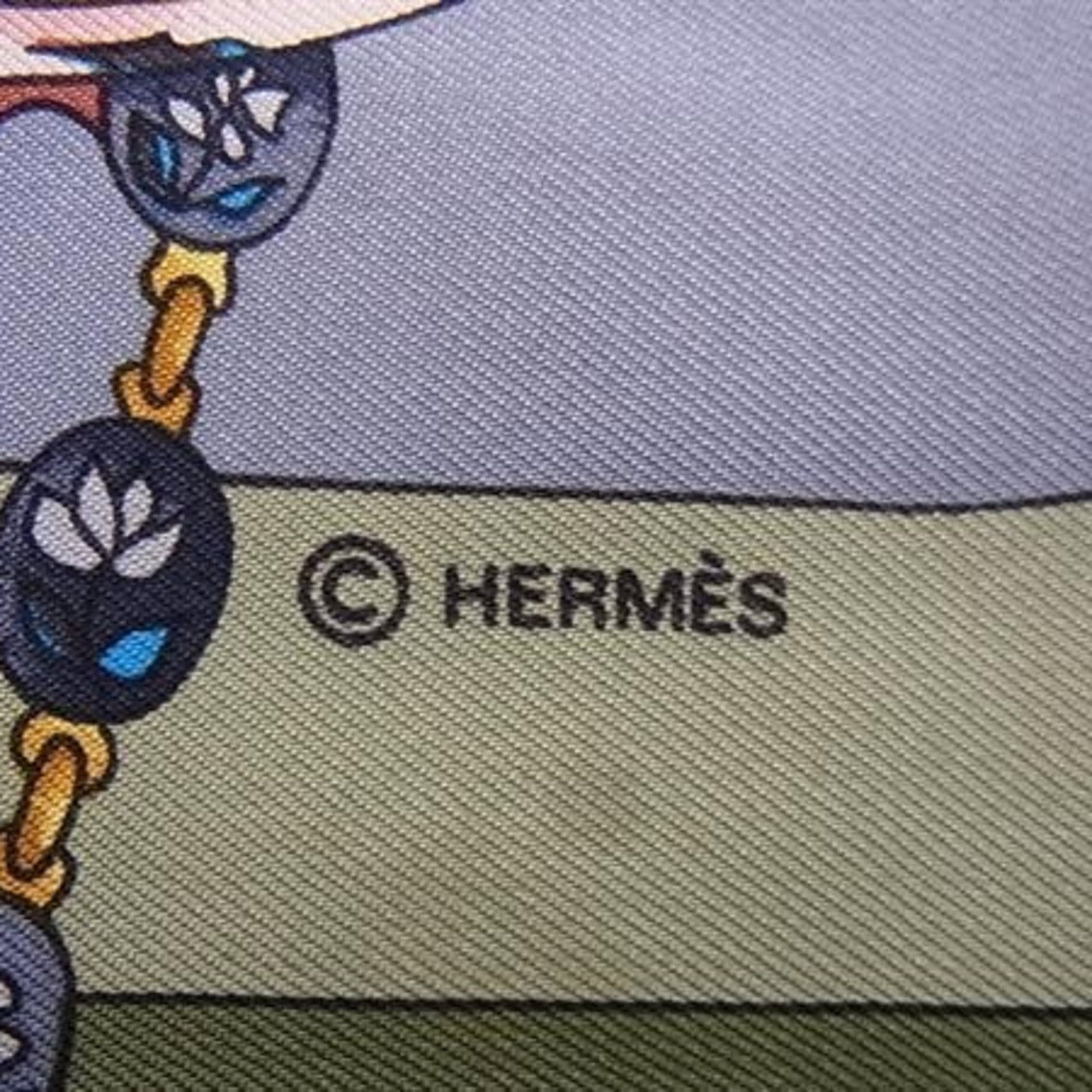 Silk Hermes Scarf - 4