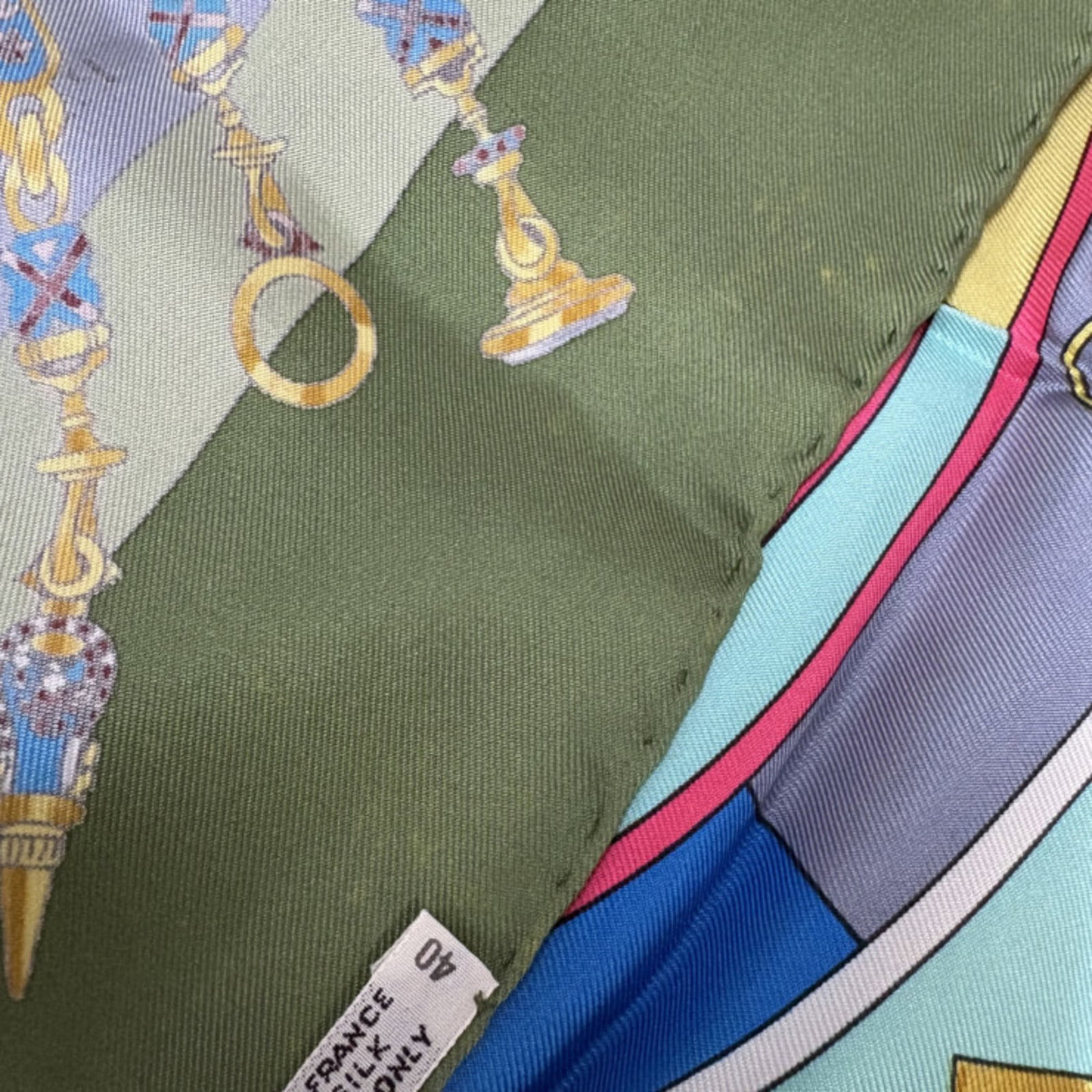 Silk Hermes Scarf - 5