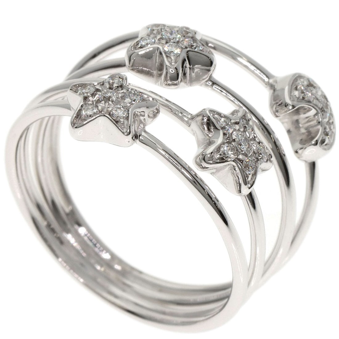 Ponte Vecchio Moonstar Diamond Ring K18 White Gold (1 of 9)