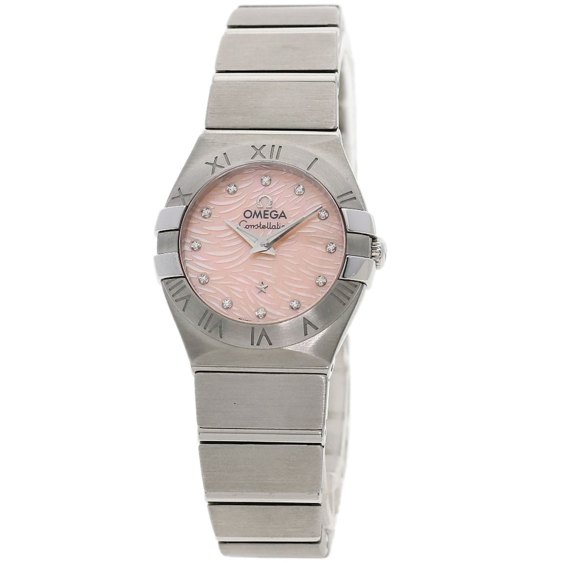 Omega Constellation Plum Watches 123.10.24.60.57.002 Stainless: Omega Constellation Plum Watches 123.10.24.60.57.002 Stainless The Omega Constellation Plum watch boasts a sleek silver stainless steel case, 25mm in diameter, with a comfortable 5.90inch wrist size.
