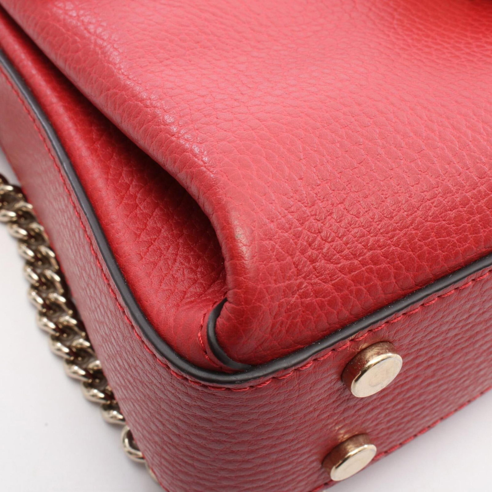 Handbag Leather Gucci - 5
