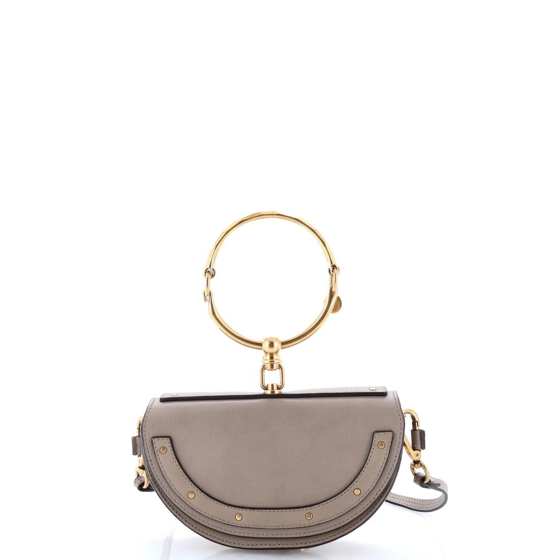Chloe Nile Crossbody Bag Leather Mini: Chloe Nile Crossbody Bag Leather Mini The Chloe Nile Crossbody Bag Leather Mini is a stylish and compact accessory, measuring 4.5" high and 8" wide, with a 20.5-23" adjustable strap drop. Made from