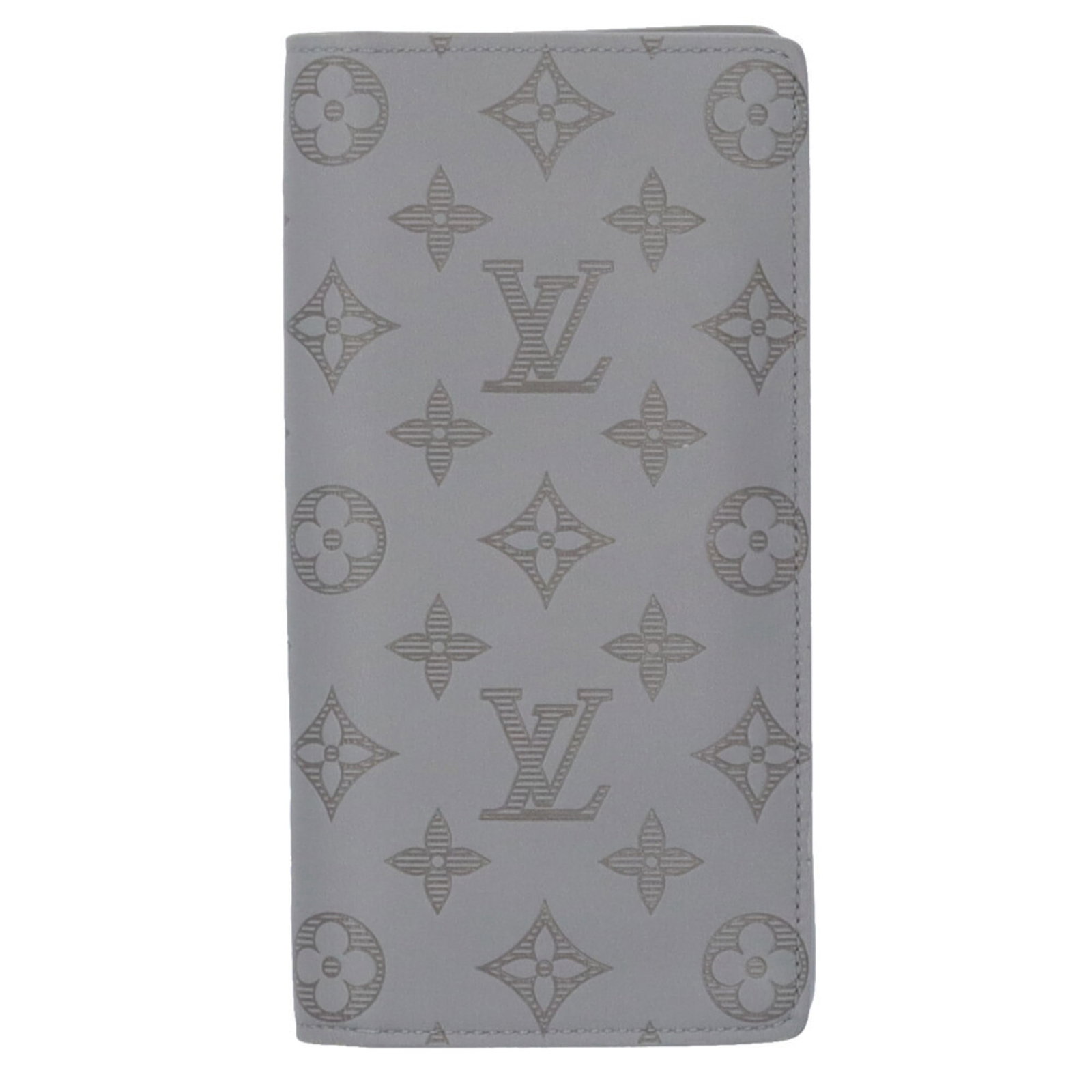 Shadow Monogram Bi Fold Vuitton Long Wallet: Shadow Monogram Bi Fold Vuitton Long Wallet Shadow Monogram Bi Fold Vuitton Long Wallet - A sophisticated accessory from Louis Vuitton, featuring the iconic Monogram Shadow pattern in gray, with a