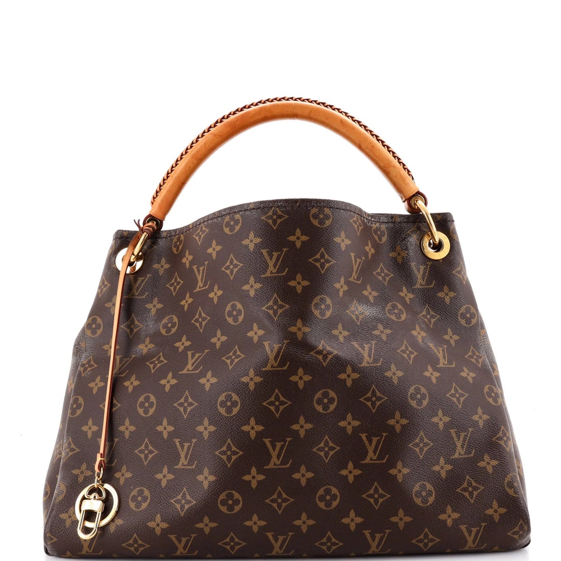 Louis Vuitton Canvas Monogram Artsy Handbag MM: Louis Vuitton Canvas Monogram Artsy Handbag MM The Louis Vuitton Canvas Monogram Artsy Handbag MM is a stylish and versatile accessory, featuring the iconic monogram pattern in a rich brown color. Wit