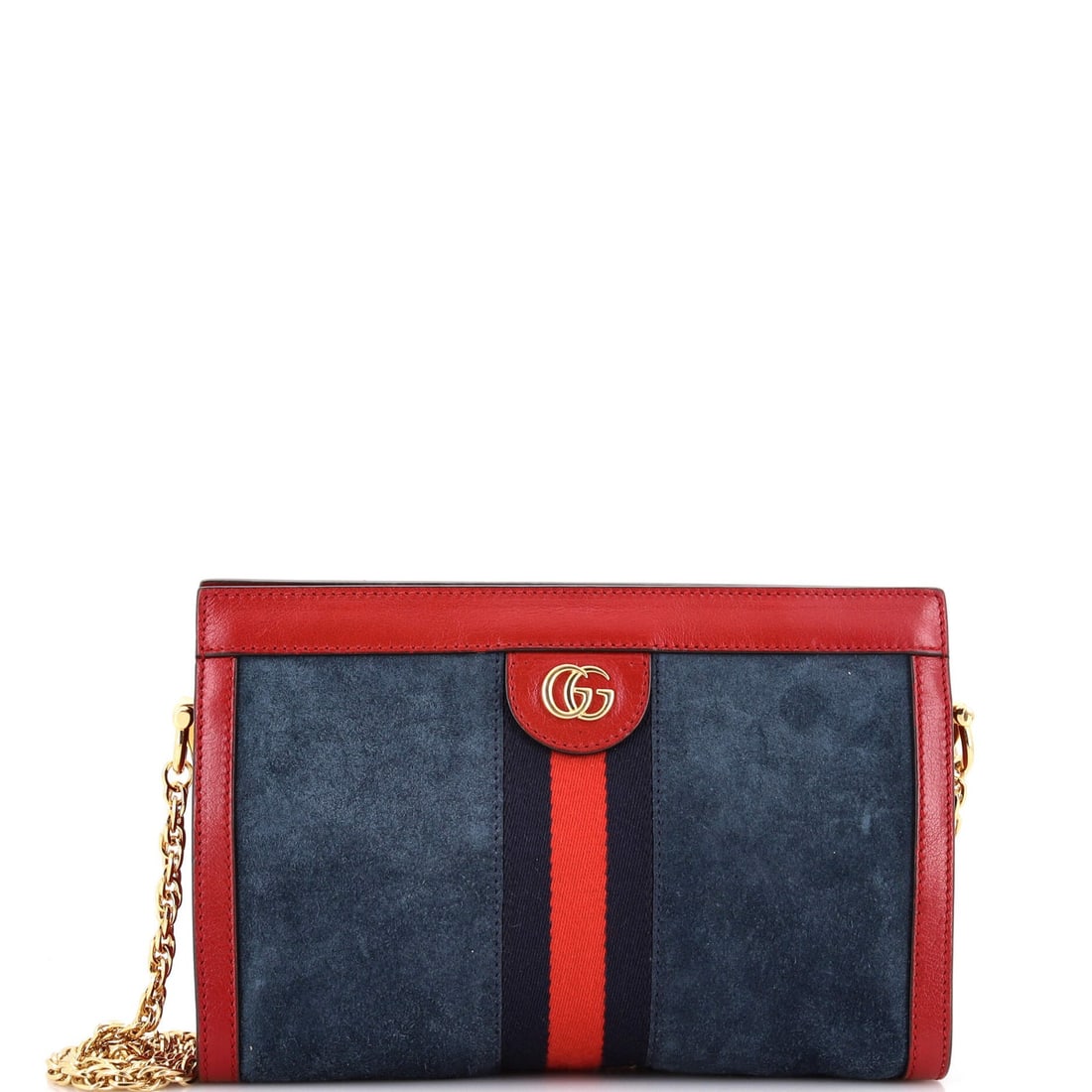 Chain Gucci Ophidia Small Suede Bag: Chain Gucci Ophidia Small Suede Bag The Gucci Ophidia Small Suede Bag is a stylish and versatile shoulder bag with a sleek chain strap. Measuring 7" tall, 9.5" wide, and 3" deep, this small bag
