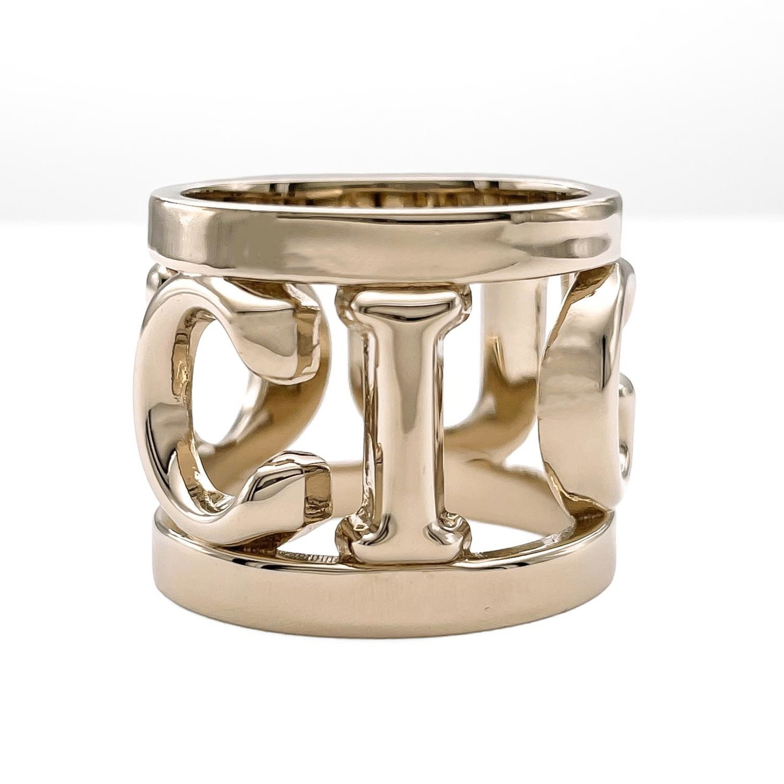 Metal Gucci Scarf Ring - 4