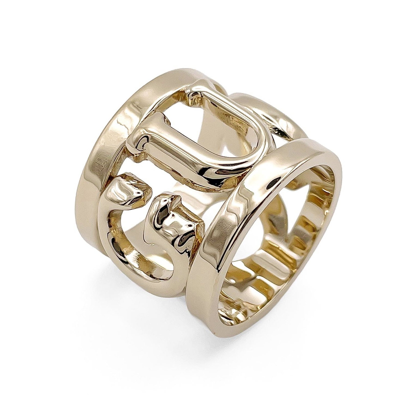 Metal Gucci Scarf Ring - 7