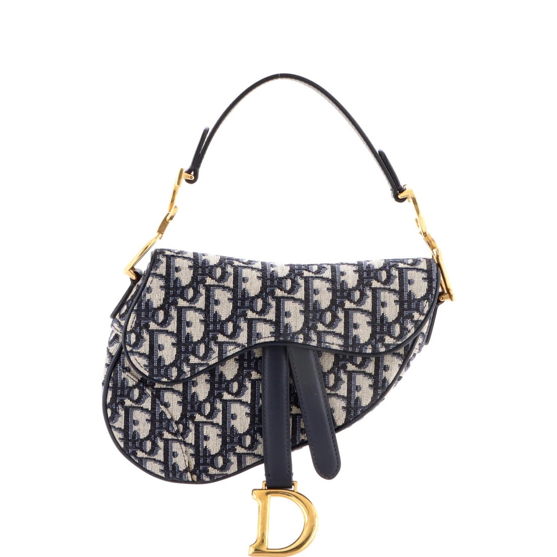 Canvas Oblique Christian Dior Saddle Mini: Canvas Oblique Christian Dior Saddle Mini Canvas Oblique Christian Dior Saddle Mini - A stylish and compact shoulder bag with a classic oblique design, featuring a canvas exterior in a vibrant blue