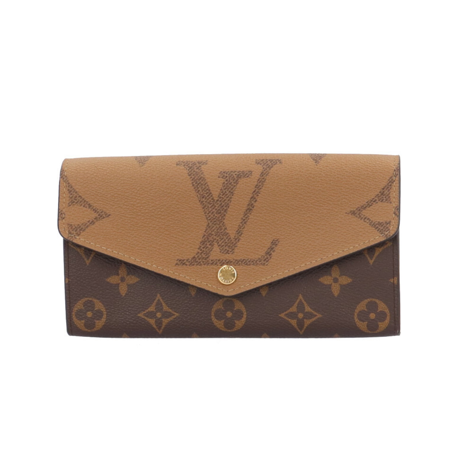 Canvas Monogram Reverse Bi Fold Louis Vuitton