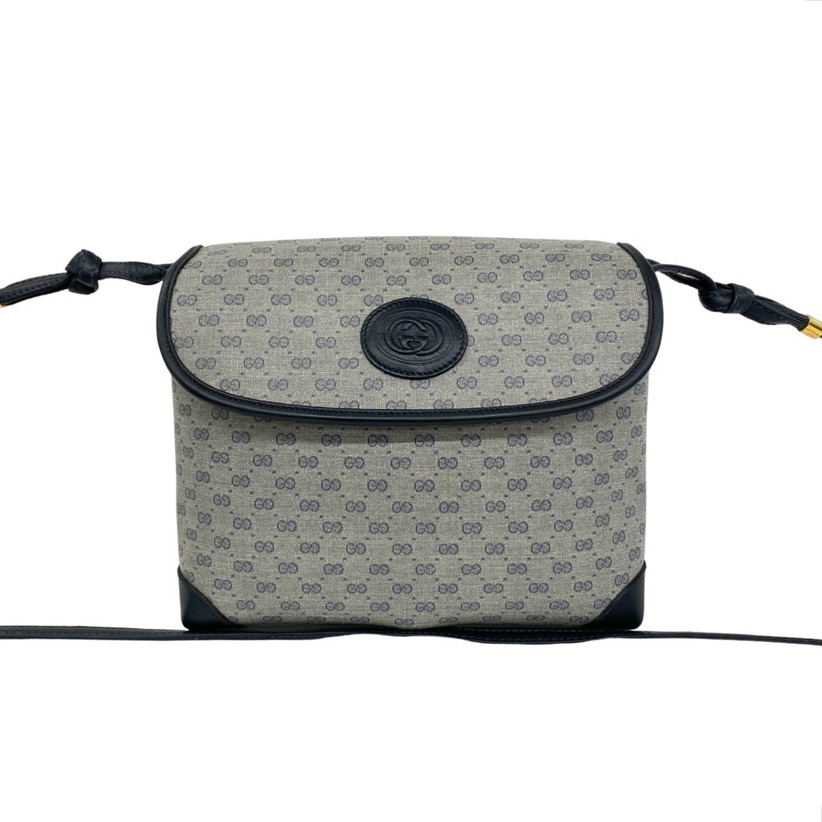 Shoulder Bag Leather Pvc Gucci Pochette: Shoulder Bag Leather Pvc Gucci Pochette Navy Gucci Pochette Shoulder Bag features a unique combination of leather and PVC materials, offering a distinctive look and feel. With its compact size and