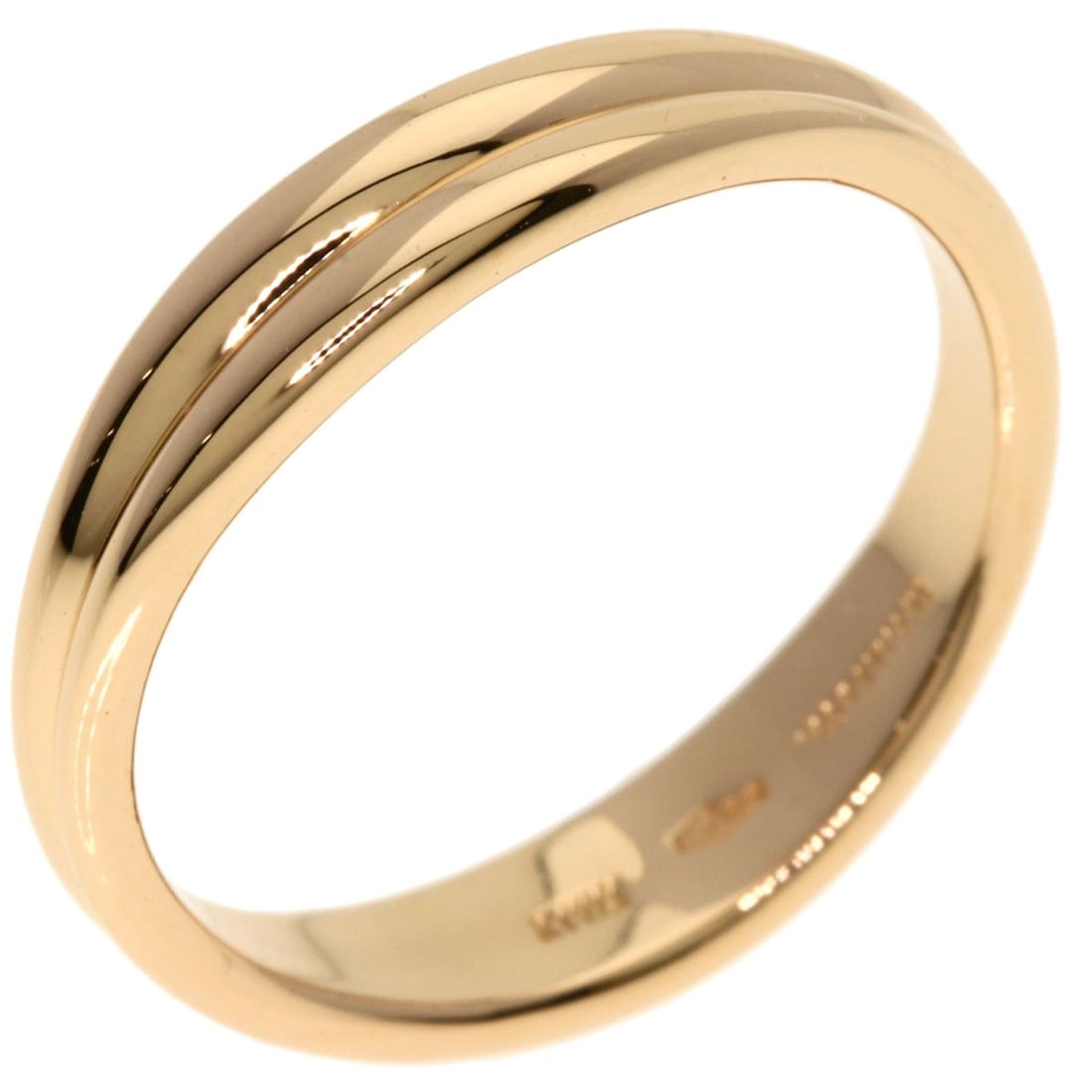 Pink Gold K18 Double Wave Ring Tiffany - 2