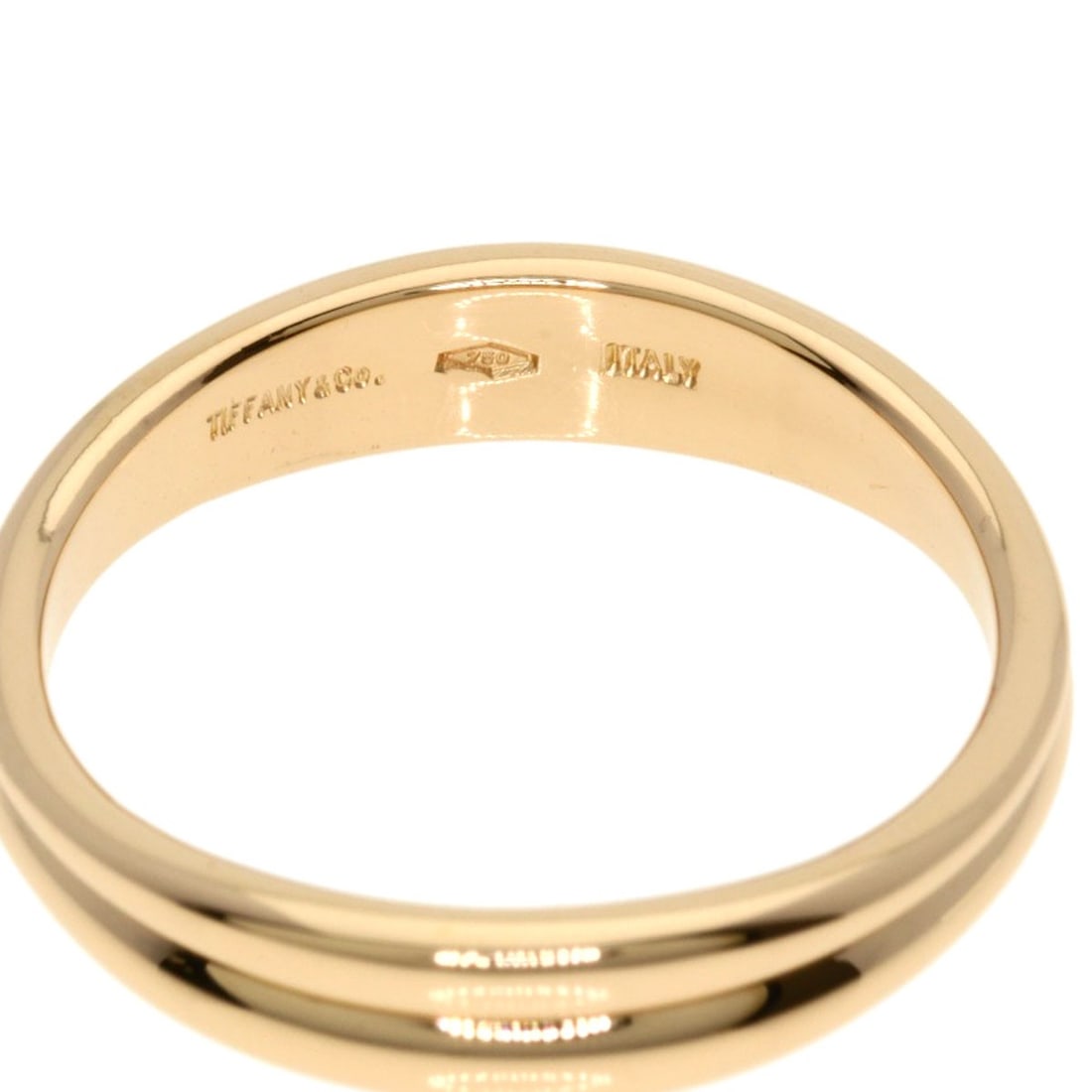Pink Gold K18 Double Wave Ring Tiffany - 4
