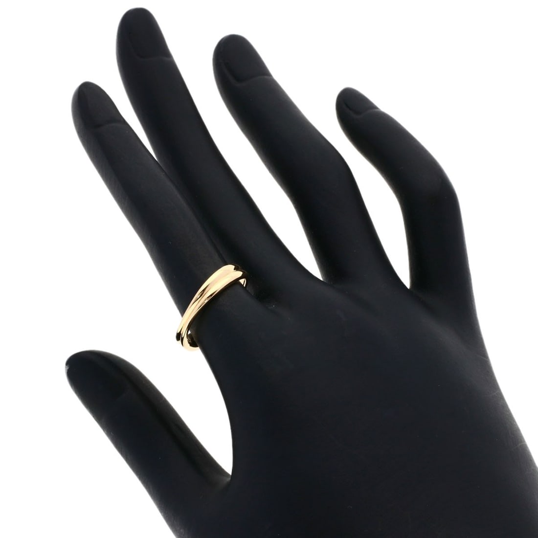Pink Gold K18 Double Wave Ring Tiffany - 5