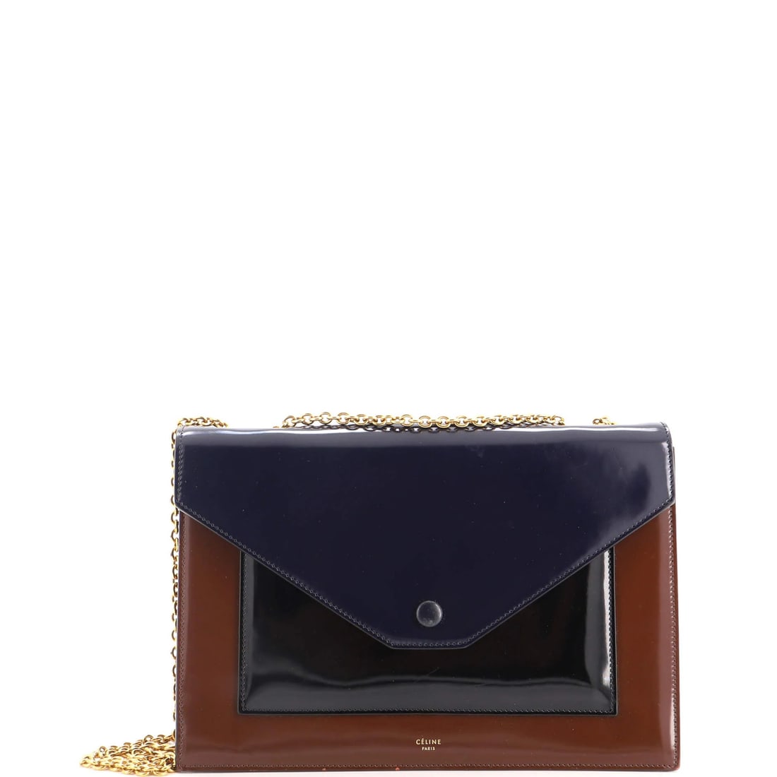 Pocket Celine Bag Medium Patent Envelope Shoulder (1 of 6)