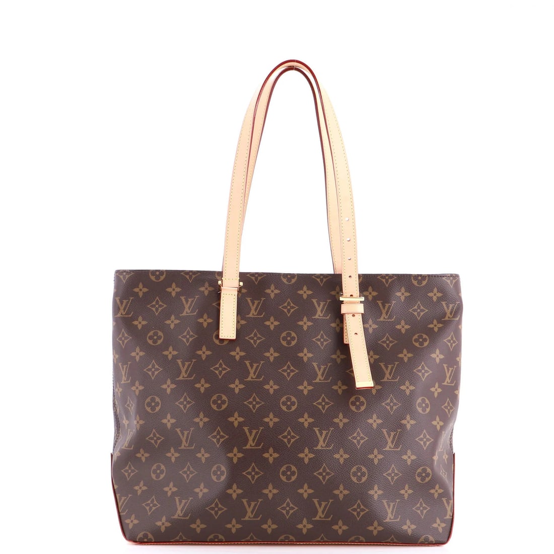 Louis Vuitton Cabas Mezzo NM Monogram Canvas: Louis Vuitton Cabas Mezzo NM Monogram Canvas Brown Louis Vuitton Cabas Mezzo NM Monogram Canvas Tote with Classic Style and Timeless Elegance. This iconic tote features a rich brown canvas exterior