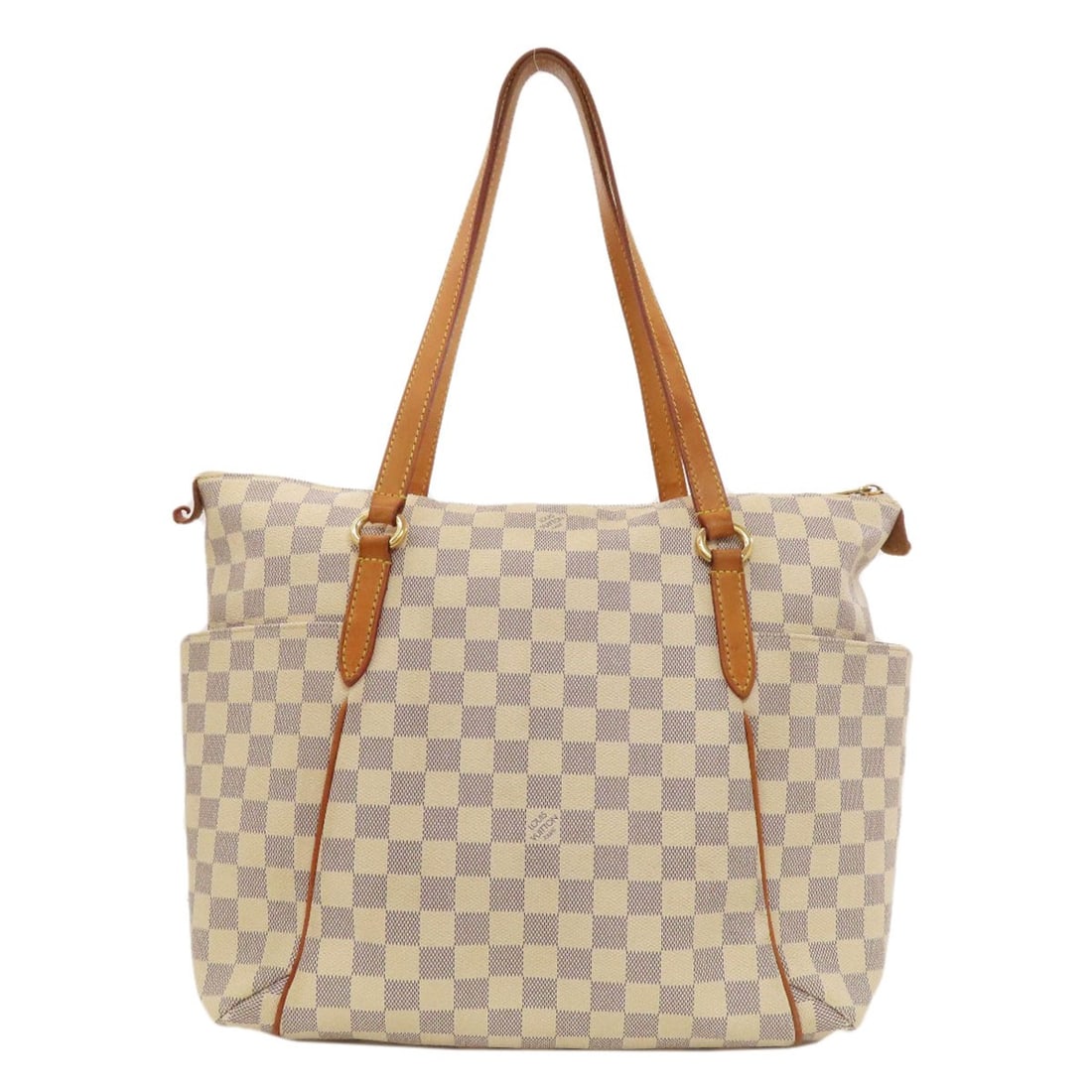 Totally Tote Bag Damier Canvas Louis Vuitton N51262: Totally Tote Bag Damier Canvas Louis Vuitton N51262 Totally Tote Bag Damier Canvas Louis Vuitton N51262 is a white Damier canvas tote bag from LOUIS VUITTON. This iconic style features a classic