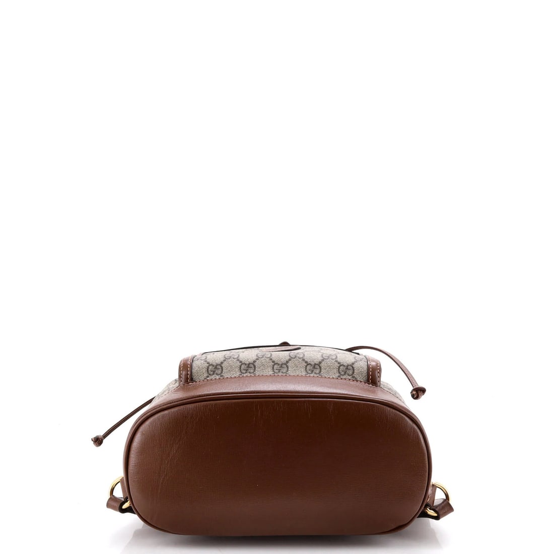 Gucci Coated Canvas GG Small Patch Backpack Drawstring Flap Interlocking - 4