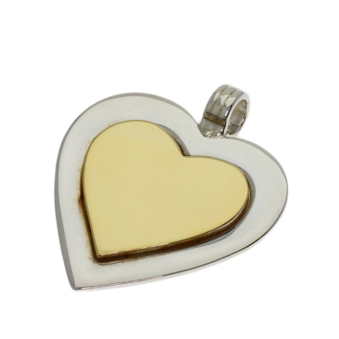 K18 Yellow Gold Pendant Heart Tiffany&Co. Top: K18 Yellow Gold Pendant Heart Tiffany&Co. Top K18 Yellow Gold Pendant Heart Tiffany&Co. Top is a stunning piece featuring 18K yellow gold material and a silver exterior color. Notably, this pendant to
