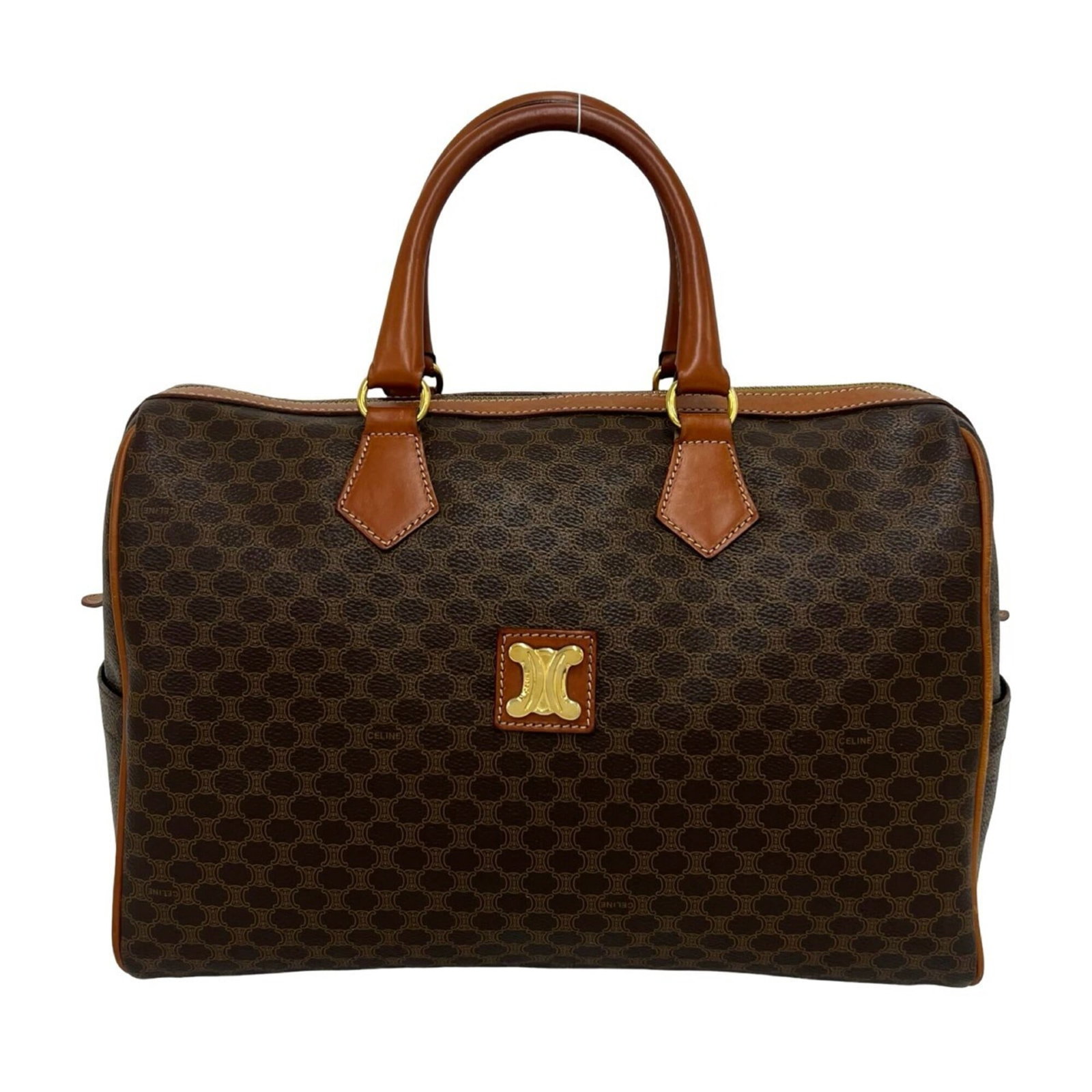 Boston Leather Handbag Celine Pvc: Boston Leather Handbag Celine Pvc Boston Leather Handbag Celine Pvc - A stylish and structured bag with a classic design, featuring a combination of leather and PVC materials, and a signature. The
