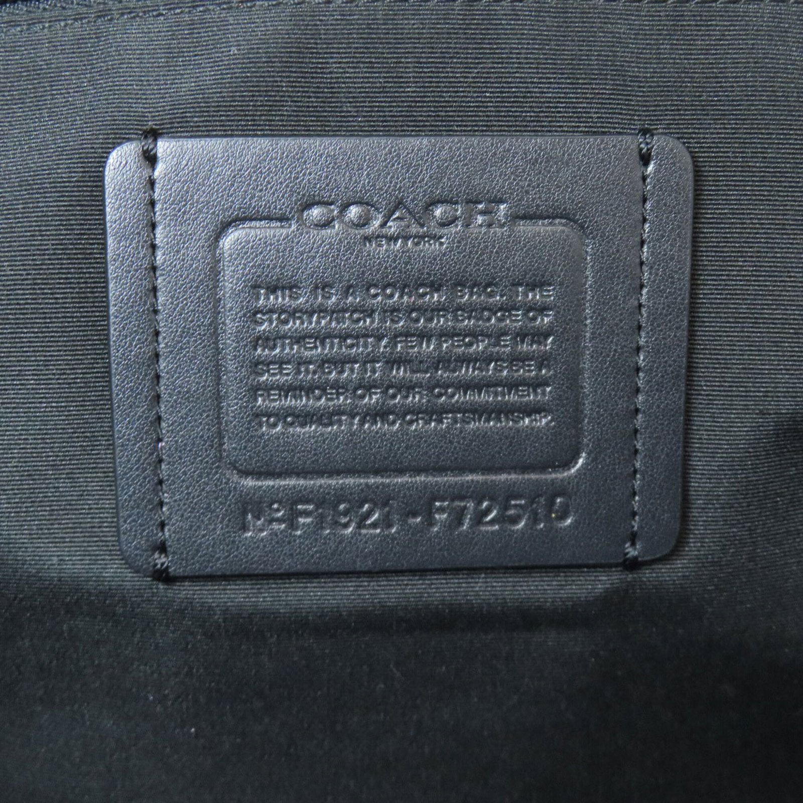 Leather Backpack Coach - 6