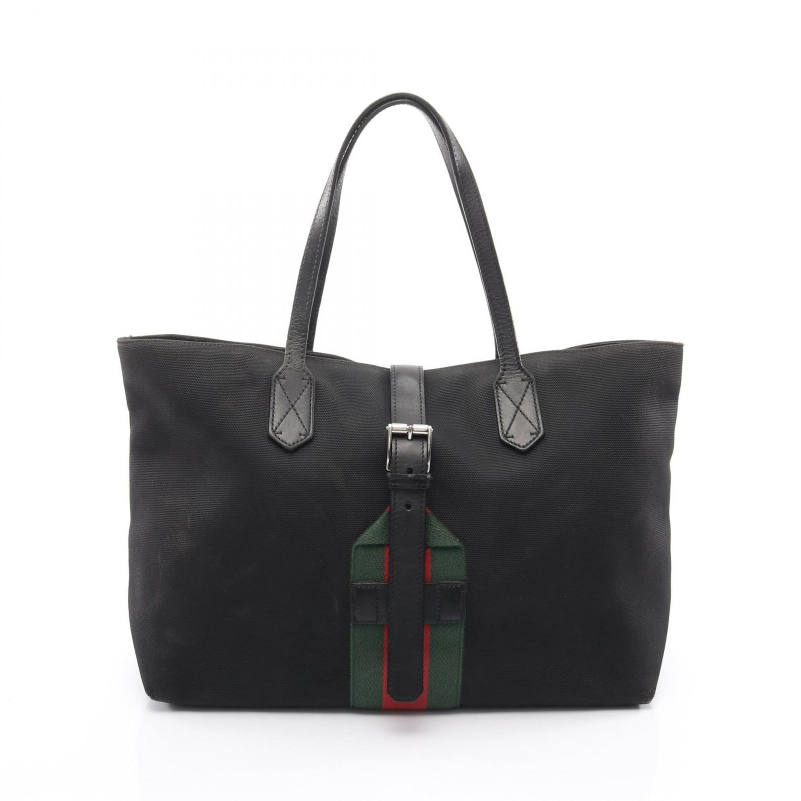 Canvas Leather Gucci Tote: Canvas Leather Gucci Tote Canvas Leather Gucci Tote - A stylish and versatile tote bag made from canvas and leather, available in black, green, and red colors. Measuring 27.5cm x 37cm x 13cm, this