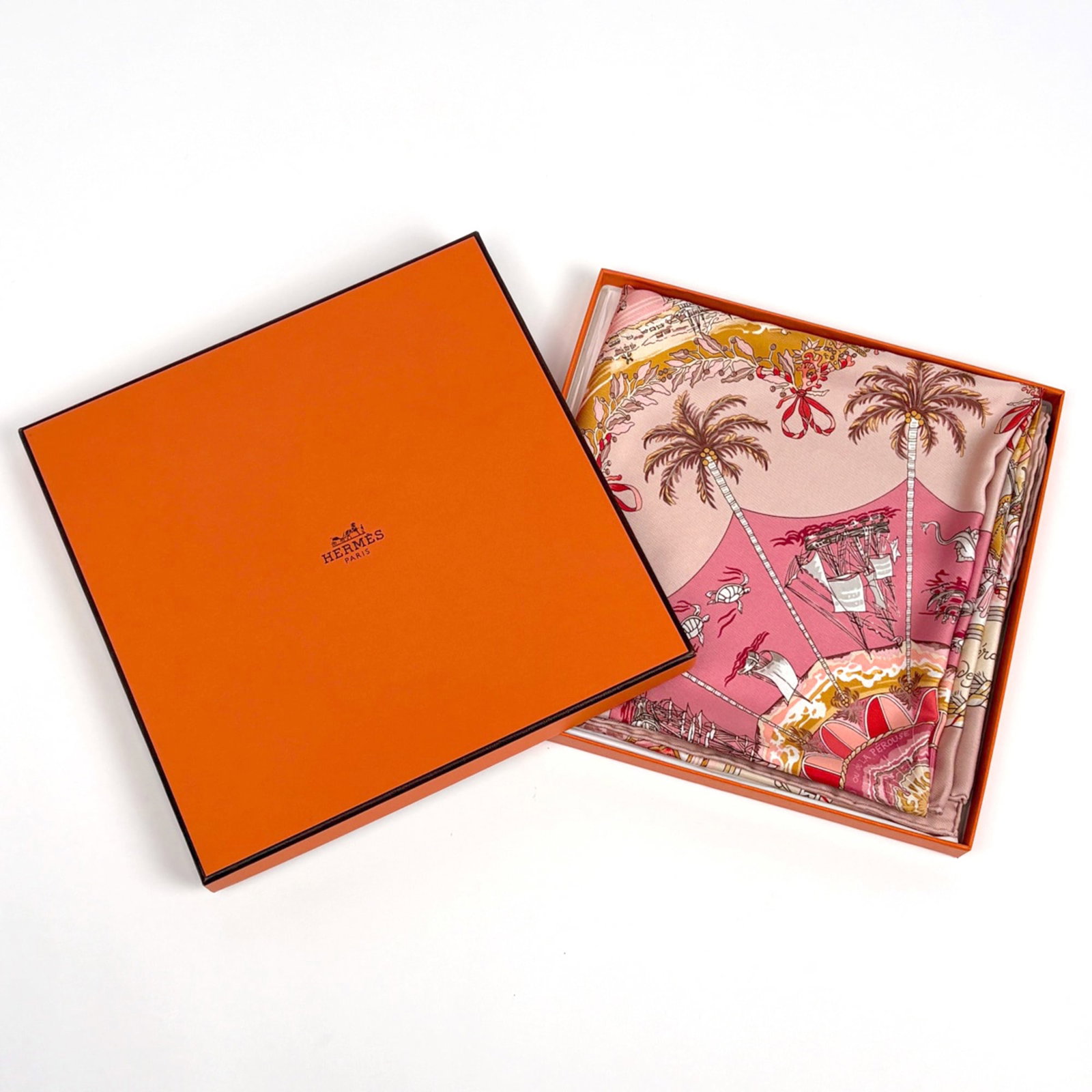 Silk Hermes Scarf - 4