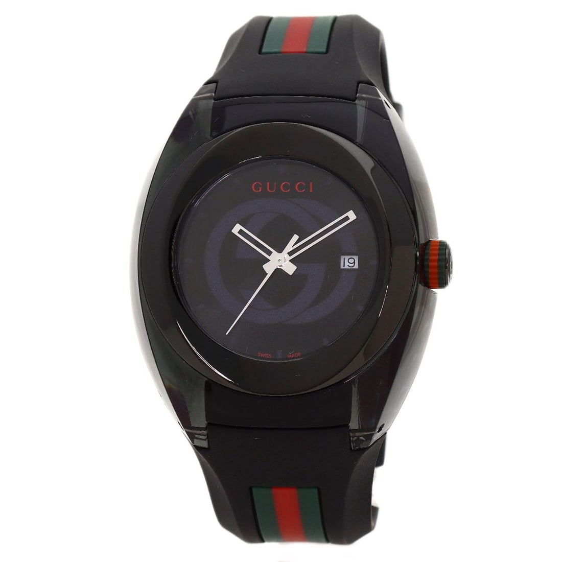 Sync Watches Ya137107A Stainless Steel Rubber: Sync Watches Ya137107A Stainless Steel Rubber Sync Watches Ya137107A Stainless Steel Rubber is a sleek black stainless steel wristwatch with an analog display. Its 46mm case size and 12.4mm thickness 