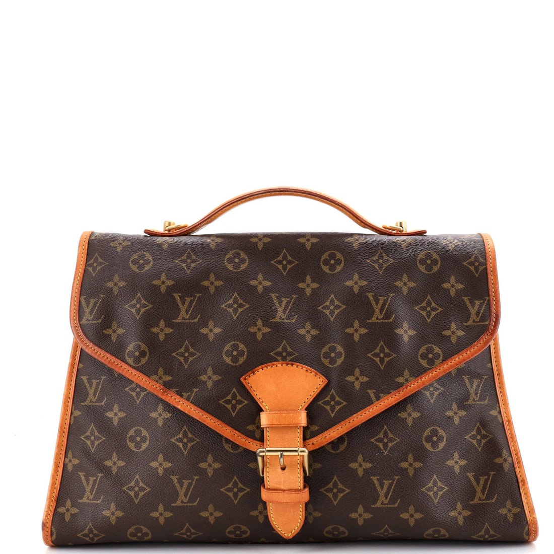 Louis Vuitton Monogram Canvas Briefcase Beverly MM: Louis Vuitton Monogram Canvas Briefcase Beverly MM Brown Louis Vuitton Monogram Canvas Briefcase Beverly MM with classic design and signature monogram pattern, featuring a sturdy canvas exterior with