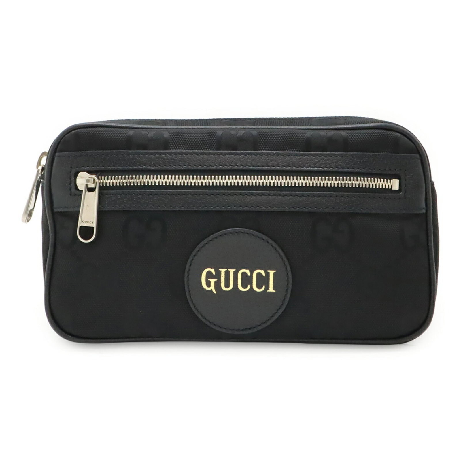 Nylon Leather Canvas Sling Bag Fanny Pack Gucci: Nylon Leather Canvas Sling Bag Fanny Pack Gucci Black Nylon Canvas and Leather Sling Bag from Gucci, measuring 13.5cm x 24cm x 4.5cm. This women's fanny pack features a unique combination of nylon can