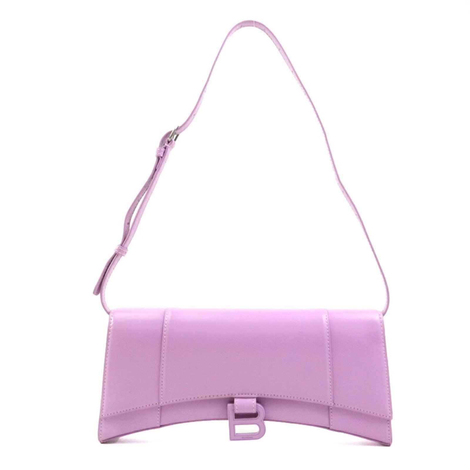 Bag Shoulder Leather Balenciaga: Bag Shoulder Leather Balenciaga Pink and Purple Leather Balenciaga Shoulder Bag. This 13cm x 27.5cm x 4cm leather shoulder bag features a bold pink and purple color combination, made from high-quality