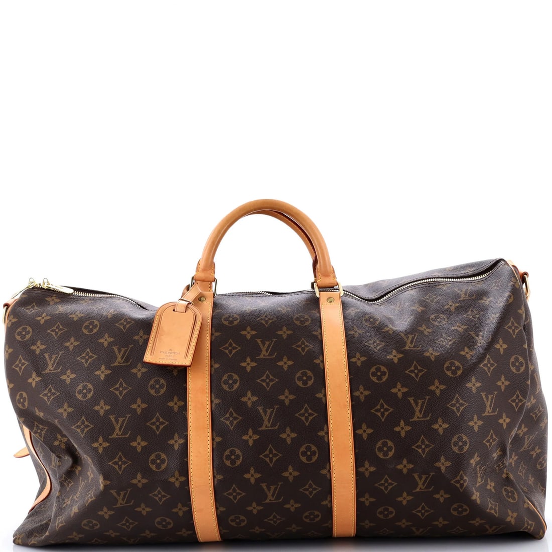 Keepall Monogram Canvas Bag Bandouliere Louis Vuitton 60: Keepall Monogram Canvas Bag Bandouliere Louis Vuitton 60 The Keepall Monogram Canvas Bag Bandouliere Louis Vuitton 60 is a stylish and spacious duffle bag with a classic design. Measuring 13" tall, 23