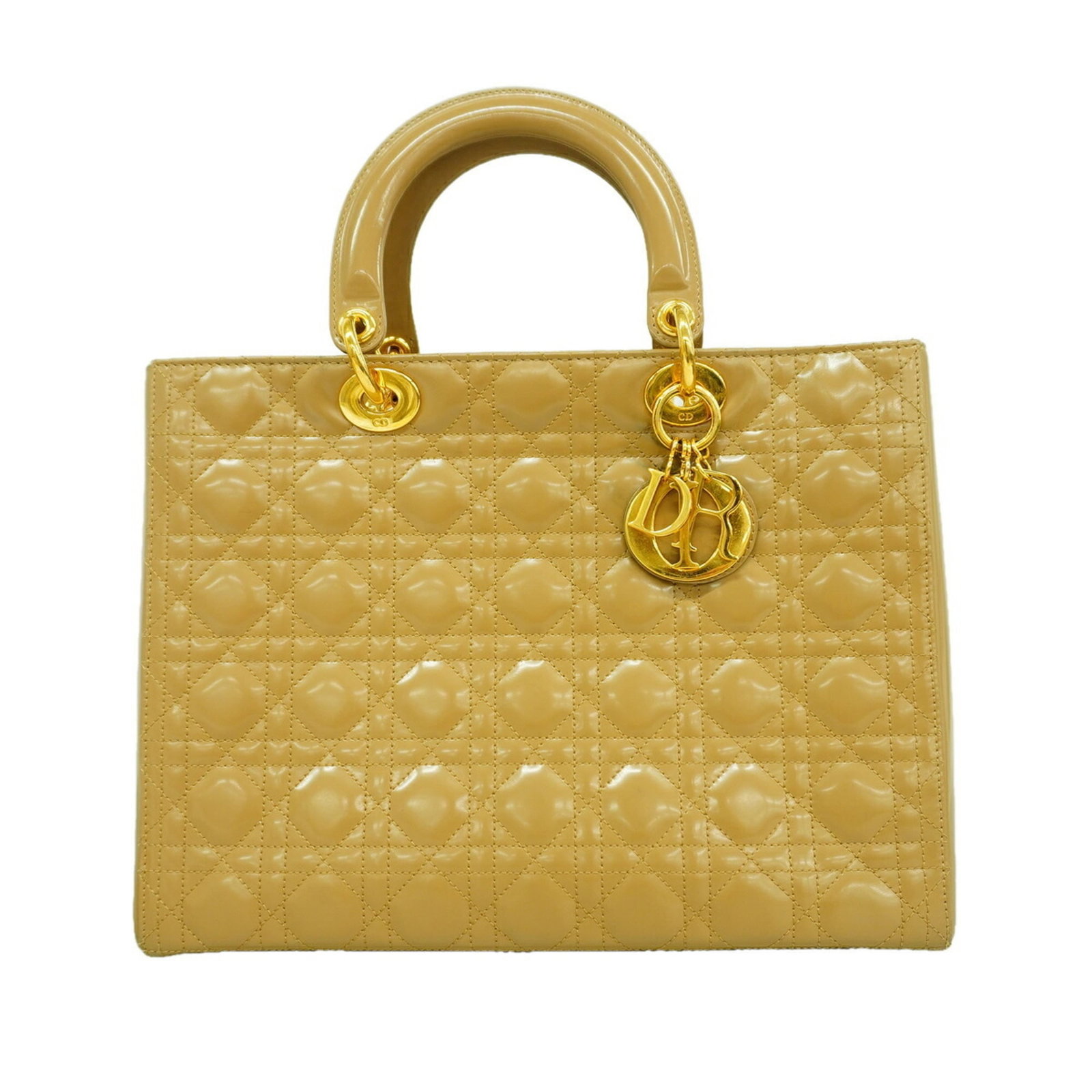 Handbag Christian Dior: Handbag Christian Dior This exquisite handbag from Christian Dior boasts a timeless beige color and elegant gold hardware, adding a touch of sophistication to any outfit. Measuring 24cm x 32cm x