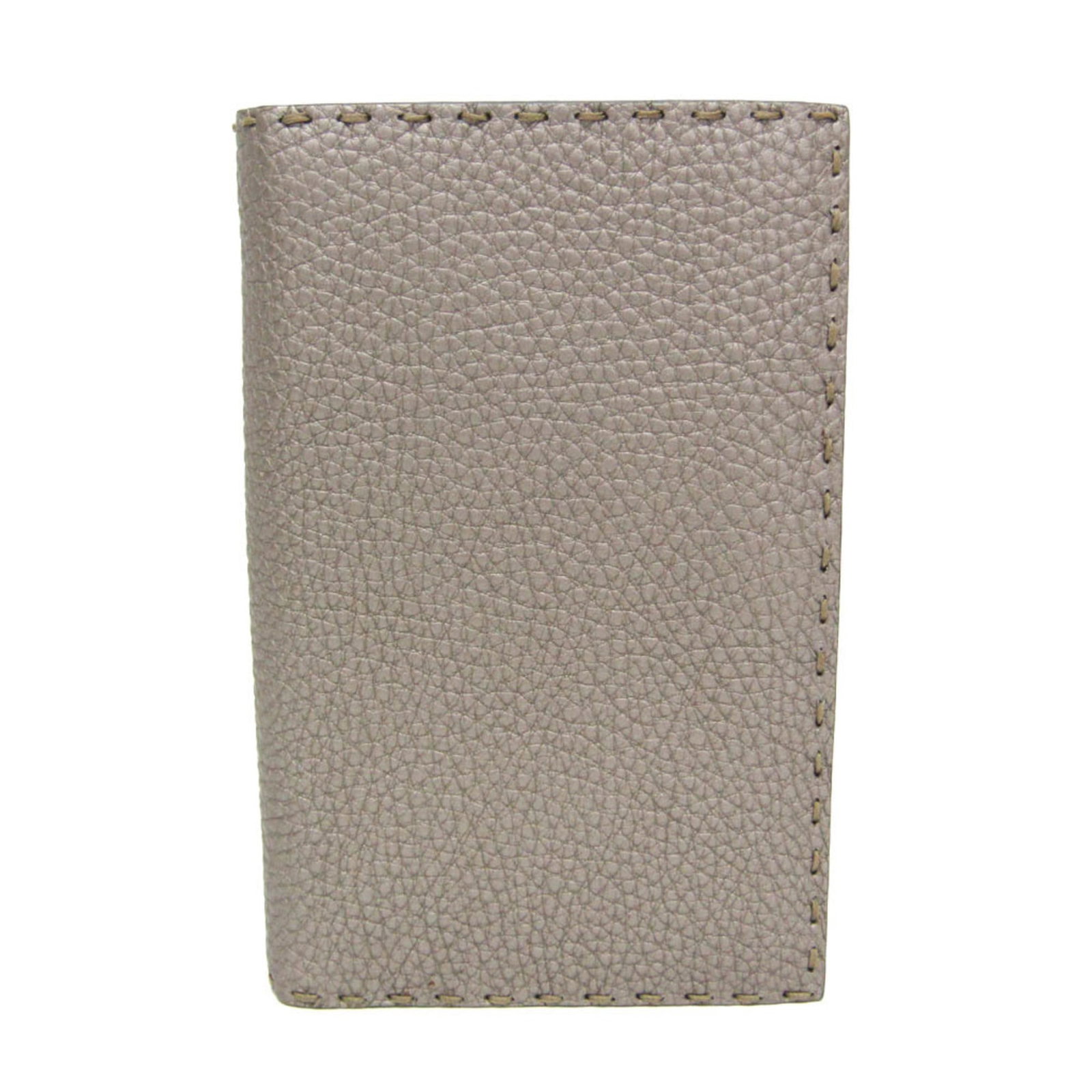Fendi Wallet (Bi-Fold) Leather: Fendi Wallet (Bi-Fold) Leather Silver Fendi Wallet with Bi-Fold Design features a sleek leather exterior, snap fastener closure, and multiple pockets for organization. The wallet's compact size and we