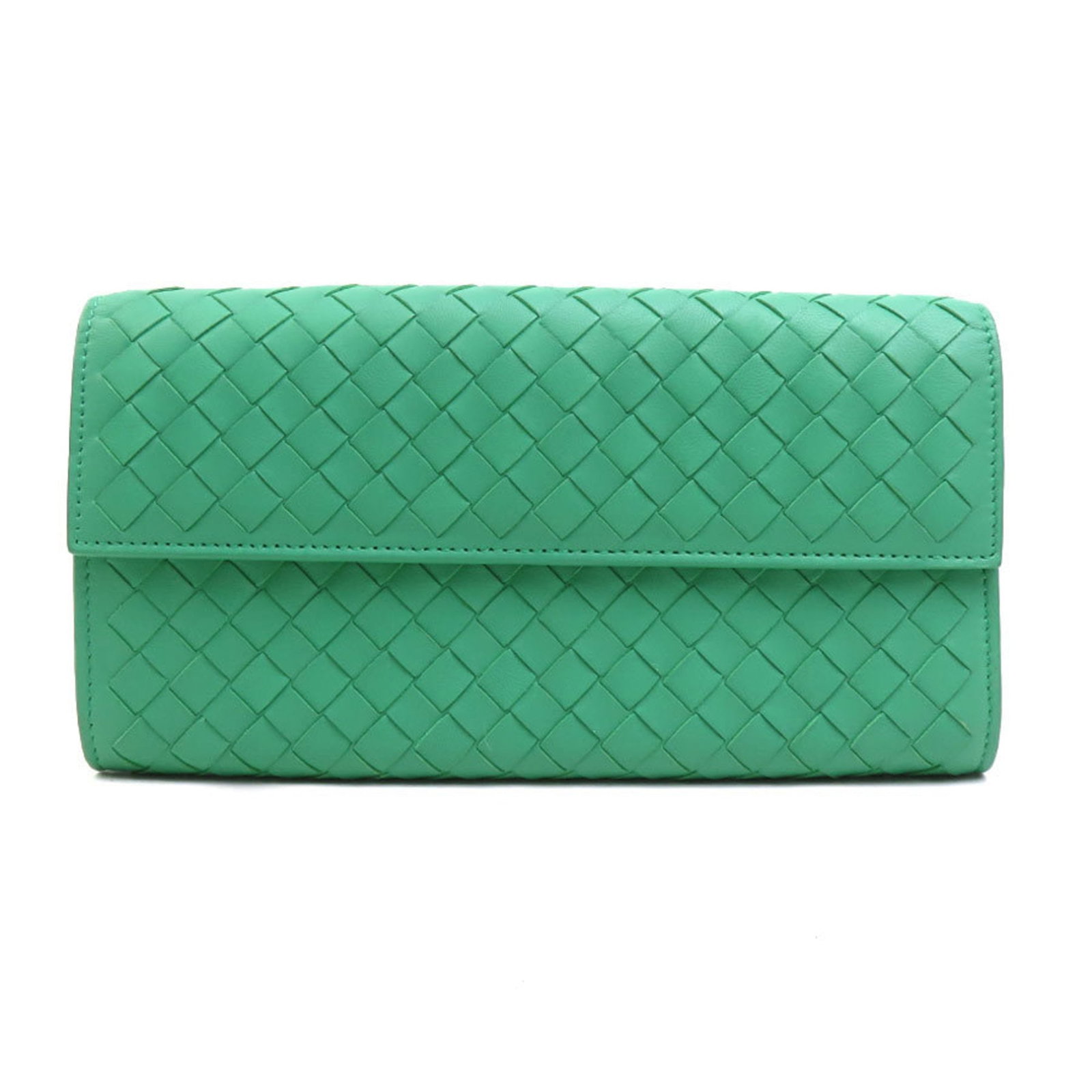 Intrecciato Bi-Fold Wallet Bottega Veneta: Intrecciato Bi-Fold Wallet Bottega Veneta Intrecciato Bi-Fold Wallet Bottega Veneta, crafted with iconic Italian style, boasts a sleek green hue and durable Intrecciato material. Measuring 9.5cm x 18.