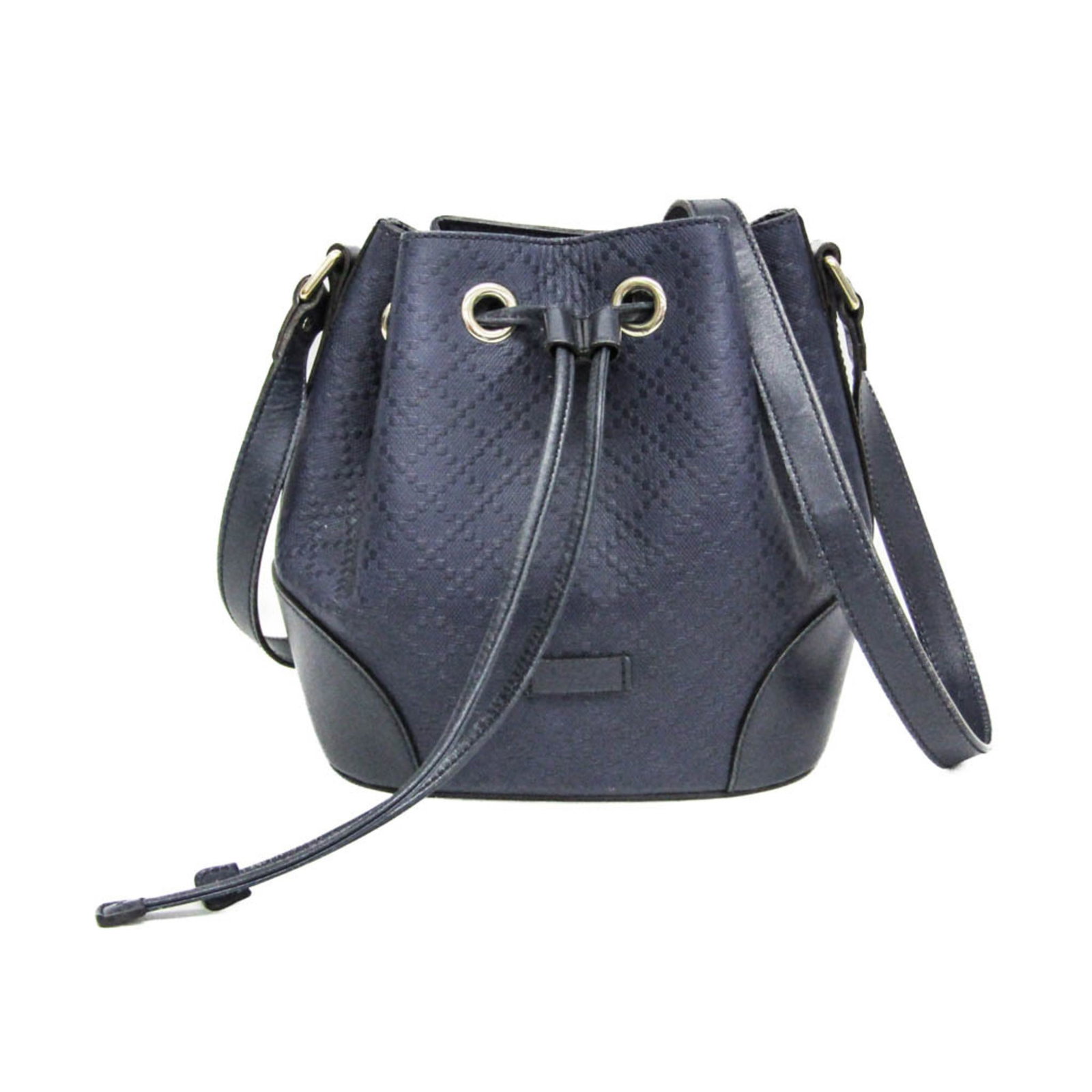 Shoulder Bag Leather Handbag Gucci: Shoulder Bag Leather Handbag Gucci Navy leather shoulder bag with a unique Bright Diamante design, featuring a champagne gold buckle and an open pocket. Measuring 21.5cm x 20.5cm x 14cm, this Gucci ha