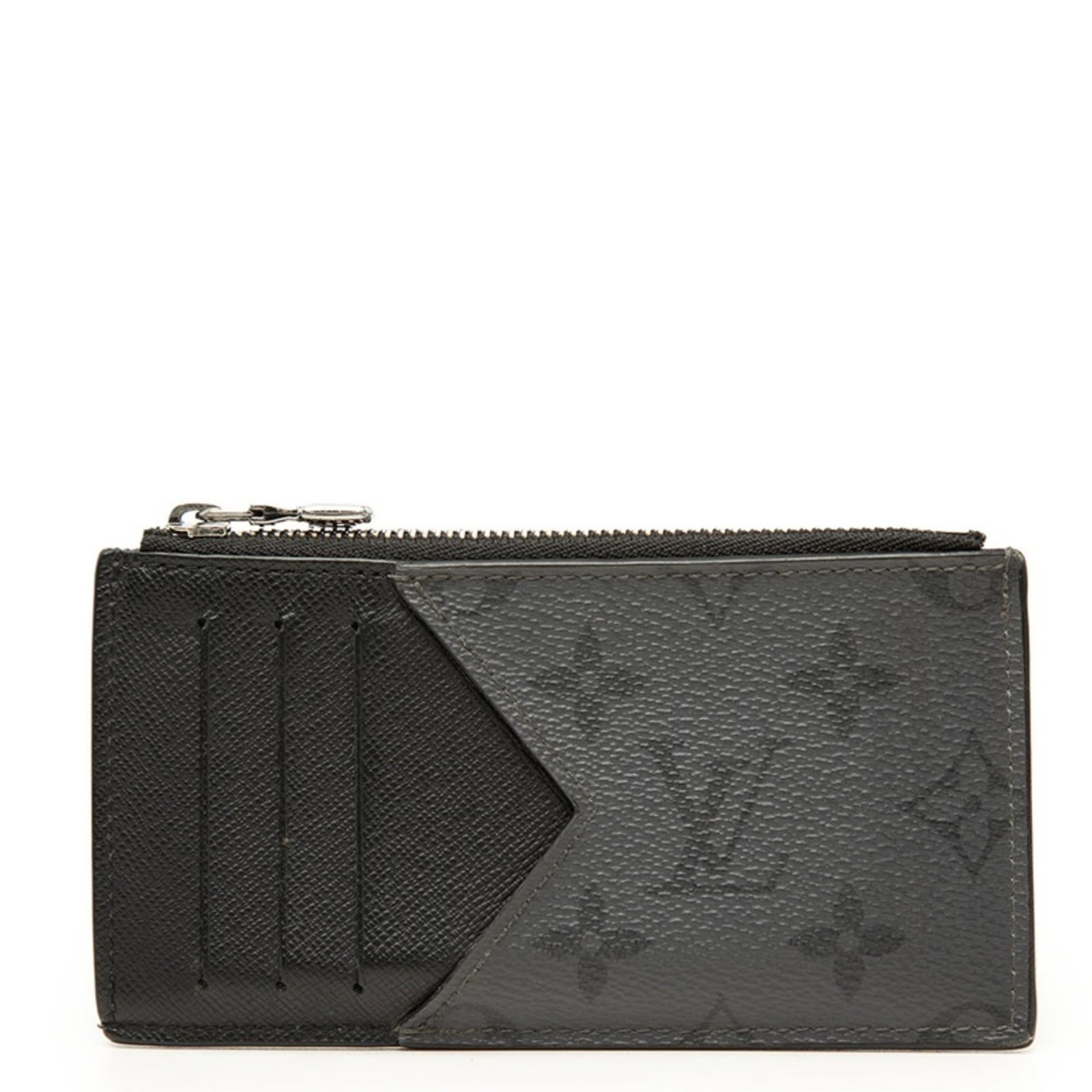 Louis Vuitton Card Case Pvc Leather: Louis Vuitton Card Case Pvc Leather Black Louis Vuitton card case made from PVC and leather, measuring 7.5cm x 15cm x 1cm. This card case features a classic design with a signature from the brand, add
