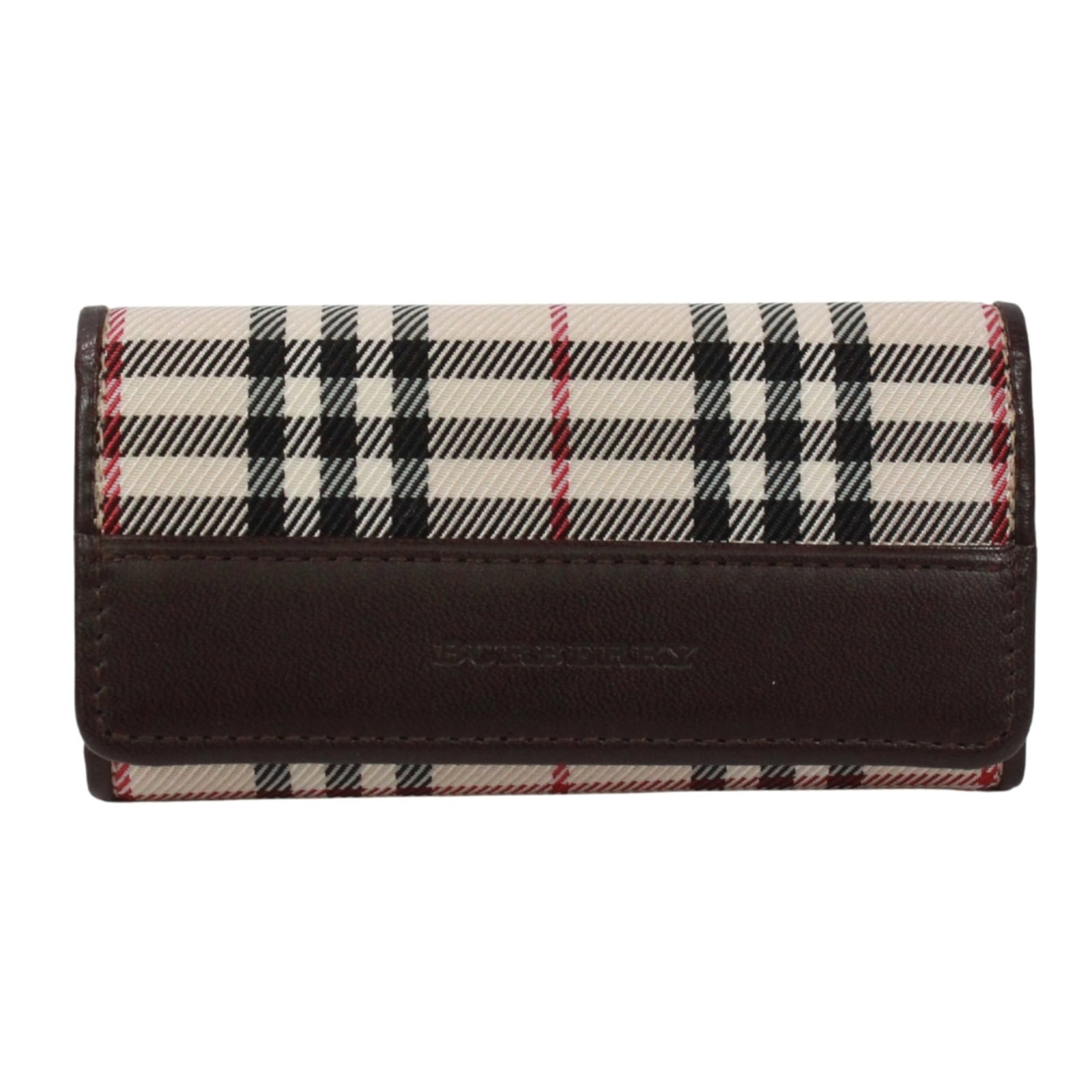 Canvas Leather Burberry Keycase: Canvas Leather Burberry Keycase Canvas Leather Burberry Keycase - A stylish and practical accessory from the iconic British brand, featuring a canvas and leather design in a classic beige and brown