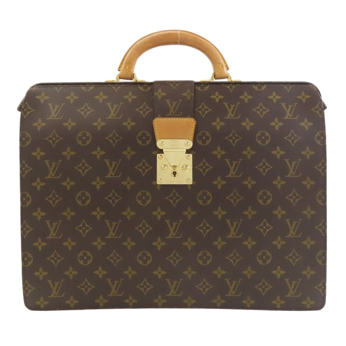 Louis Vuitton M53305 Cerviet Fermoire Business Bag Monogram Canvas: Louis Vuitton M53305 Cerviet Fermoire Business Bag Monogram Canvas Monogram canvas bag with a distinctive Cerviet Fermoire closure, this Louis Vuitton M53305 Business Bag is a classic design element.