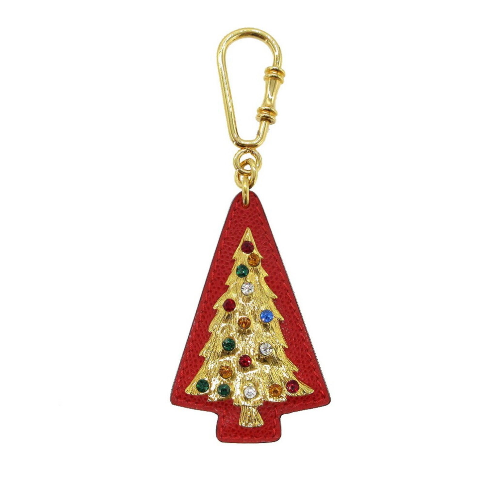 Celine Keyring Leather Metal: Celine Keyring Leather Metal This Celine Keyring Leather Metal is a striking accessory in red, combining leather and metal for a bold look. Measuring 9cm x 5.5cm, it features a sleek design that stand