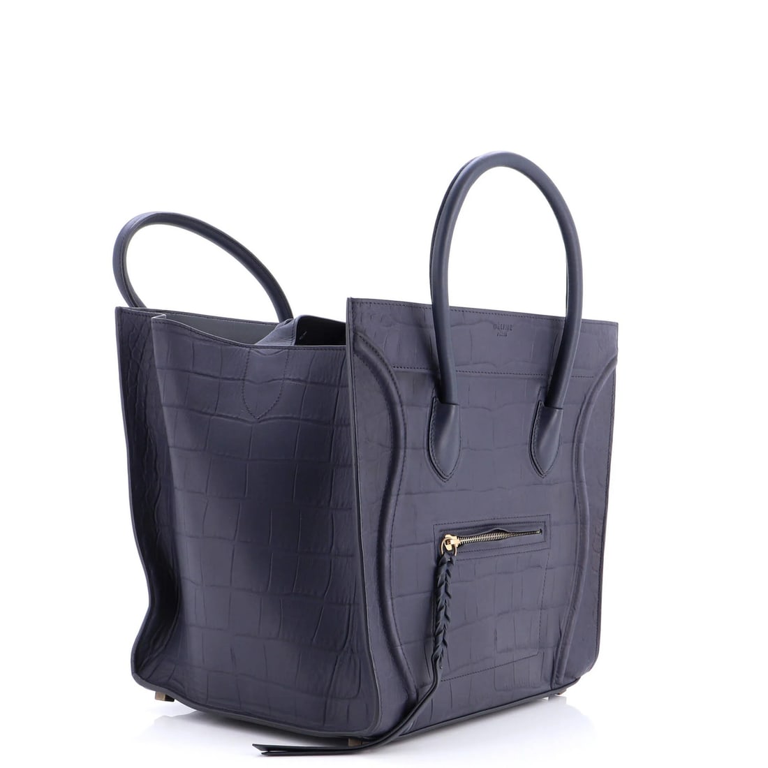Crocodile Leather Embossed Medium Celine Phantom Bag - 2