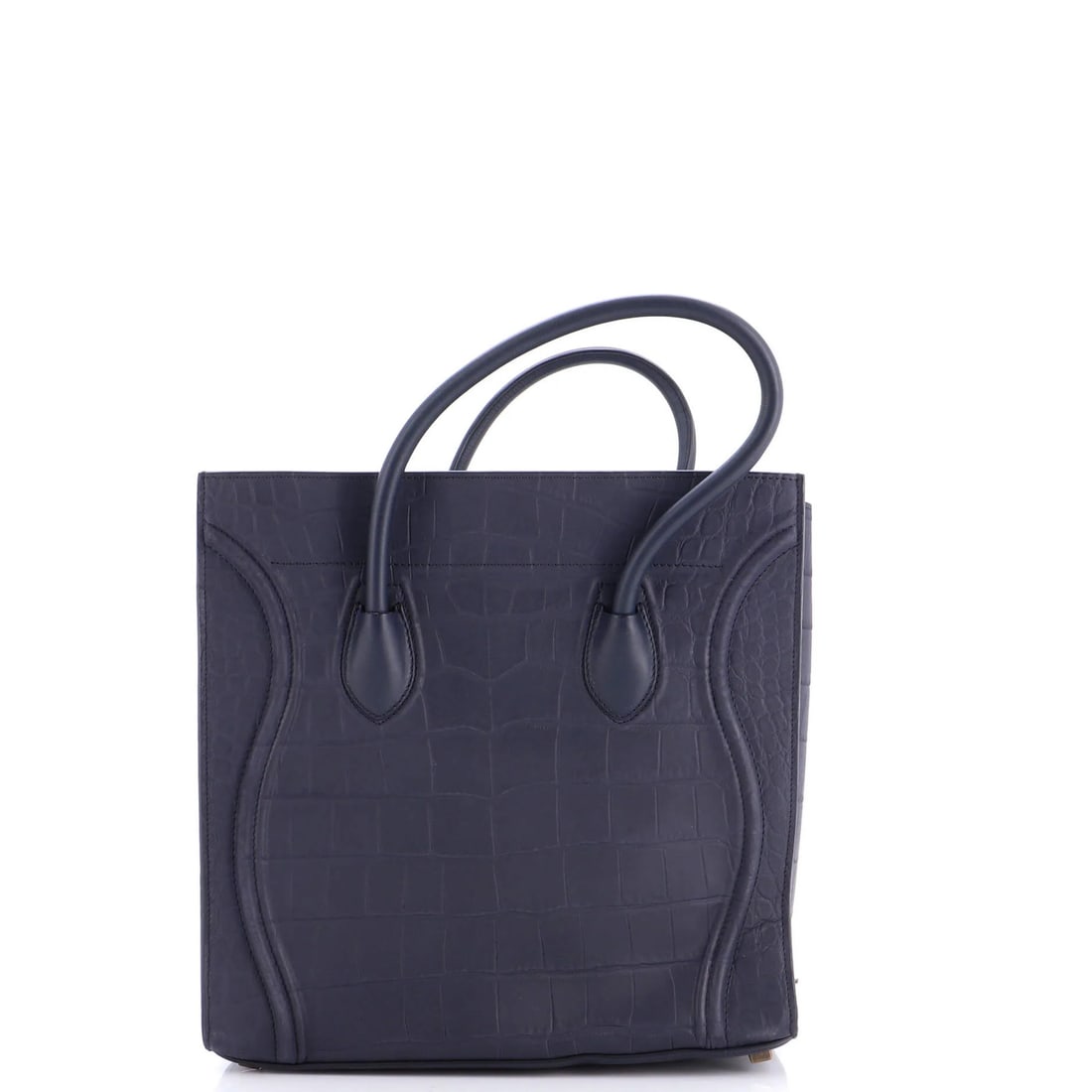 Crocodile Leather Embossed Medium Celine Phantom Bag - 3