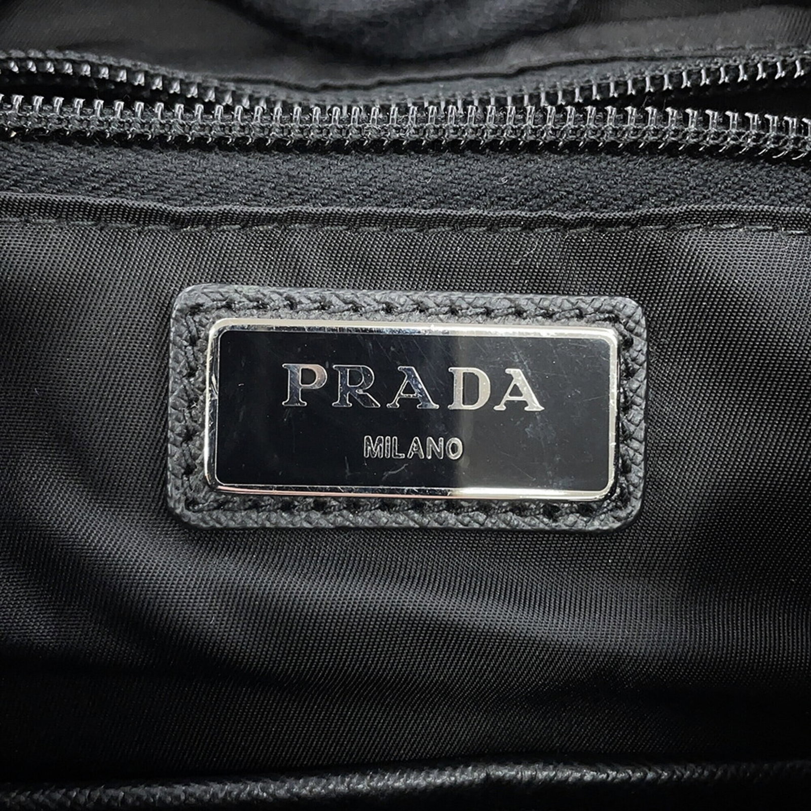 Backpack Nylon Leather Prada - 16
