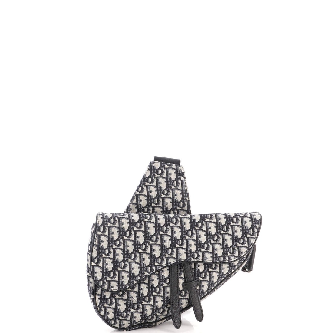 Christian Dior Saddle Crossbody Bag Oblique Canvas Mini: Christian Dior Saddle Crossbody Bag Oblique Canvas Mini The Christian Dior Saddle Crossbody Bag Oblique Canvas Mini is a stylish and compact accessory featuring a blue canvas exterior with a silver