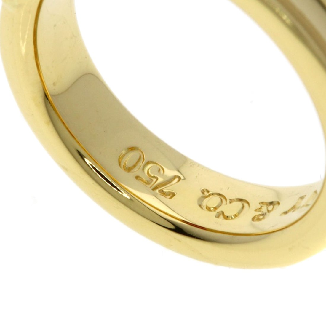 Yellow Gold Tiffany&Co Stacking Ruby K18 Ring - 11
