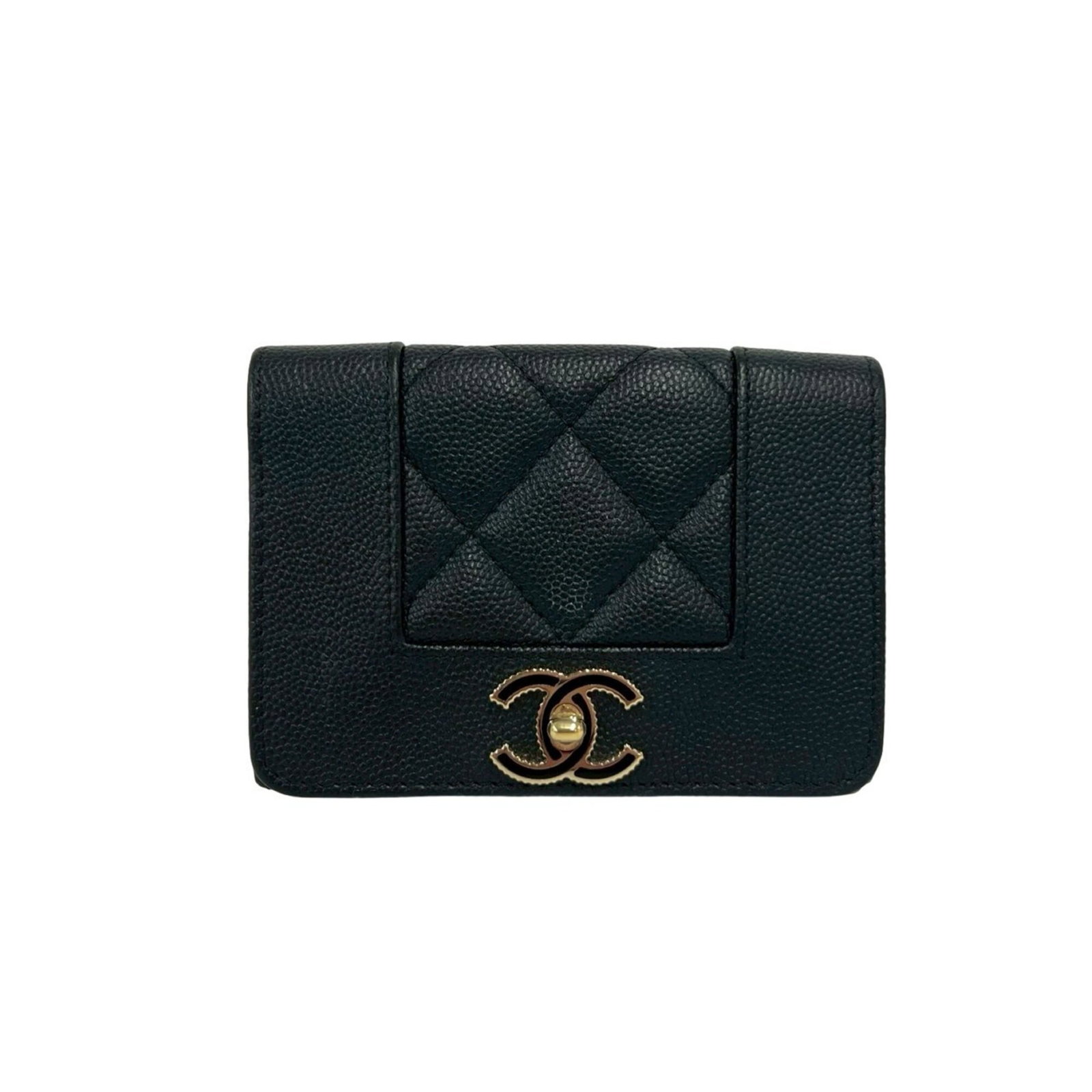 Chanel Wallet (Tri-Fold) Grained Calfskin: Chanel Wallet (Tri-Fold) Grained Calfskin The Chanel Wallet (Tri-Fold) Grained Calfskin is a sleek and sophisticated accessory, boasting a classic tri-fold design and a rich, grainy texture from