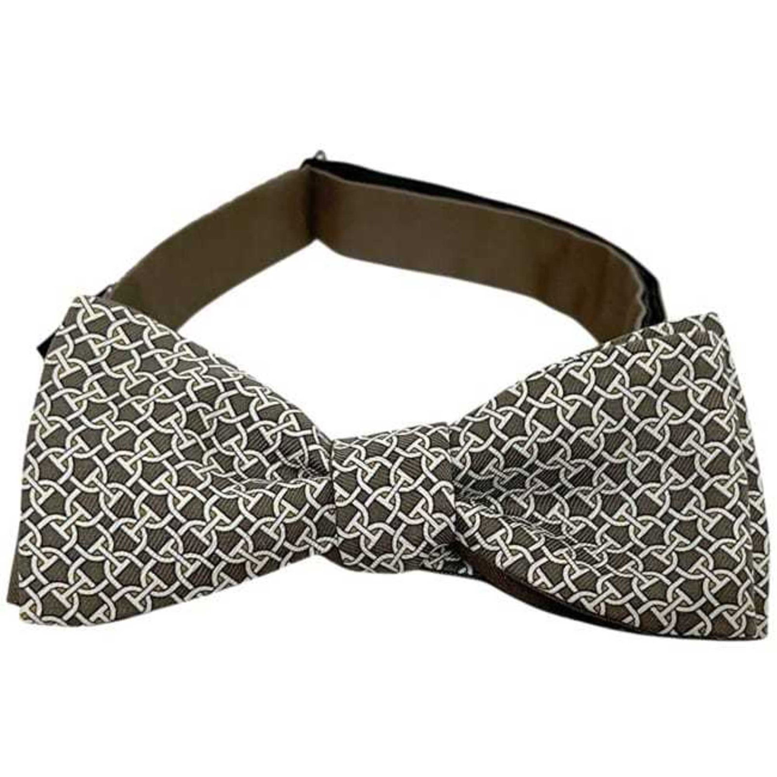 Silk Hermes Bow Tie - 7