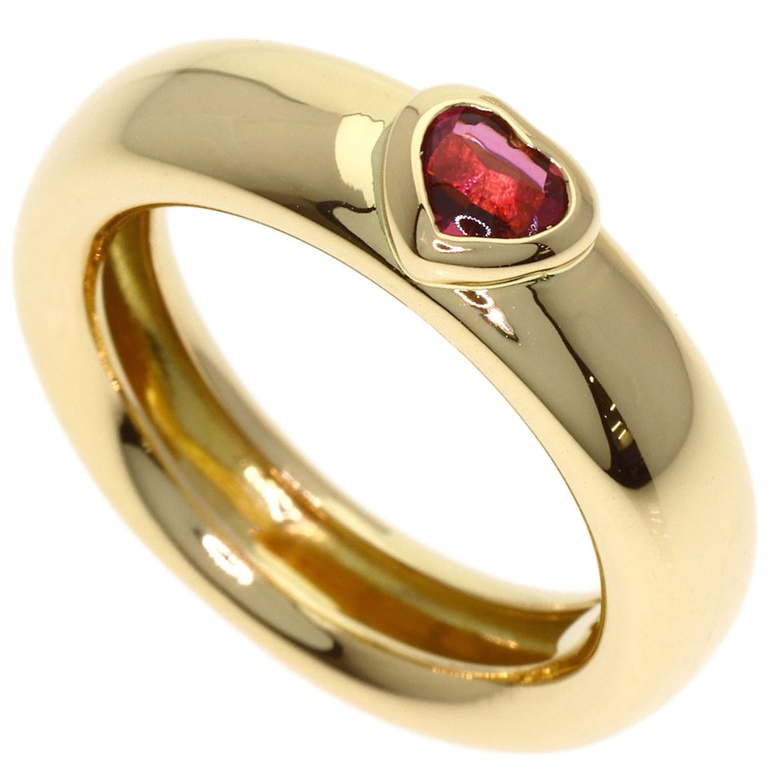 Tiffany&Co. Friendship Pink Tourmaline Ring K18 Yellow Gold: Tiffany&Co. Friendship Pink Tourmaline Ring K18 Yellow Gold K18 Yellow Gold Tiffany&Co. Friendship Pink Tourmaline Ring is a stunning piece featuring a tourmaline main stone set in K18 yellow gold.