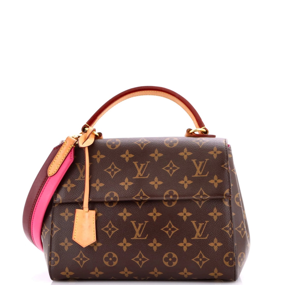 Canvas Monogram Bag Top Handle Cluny Louis Vuitton: Canvas Monogram Bag Top Handle Cluny Louis Vuitton Canvas Monogram Bag Top Handle Cluny Louis Vuitton - A Timeless Brown Classic. This iconic Cluny top handle bag features a rich brown canvas exterior